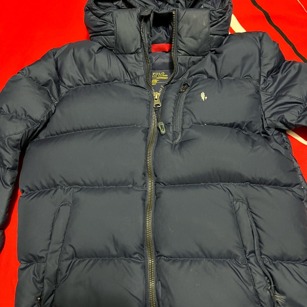 Polo Ralph Lauren Navy Down Puffer Jacket size 7